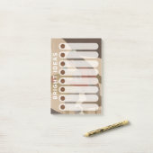 Zwarte Vrouw Dagelijks Wekelijks Heldere Ideeën Li Post-it® Notes (Op bureau)