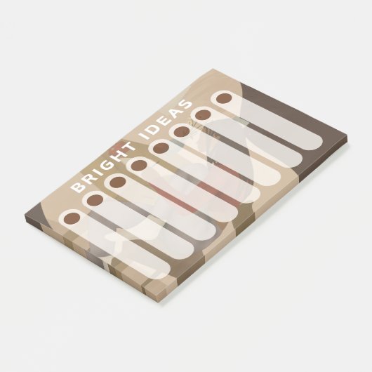 Zwarte Vrouw Dagelijks Wekelijks Heldere Ideeën Li Post-it® Notes (Schuin)