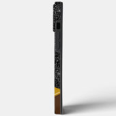 Zwarte vrouw die naar beneden kijkt | Ketting op b Case-Mate iPhone Case (Achterkant / Links)