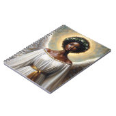 Zwarte Vrouw Engel Religieuze Kunst Notitieboek (Linkerzijde)