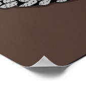 Zwarte vrouw Esthetisch met zilveren (sieraden) Gr Poster (Hoek)