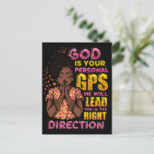 Zwarte vrouw gebed krijger bidden tot God Briefkaart (Staand voorkant)