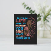 Zwarte vrouw gebed krijger bidden tot God Feestdagenkaart (Staand voorkant)