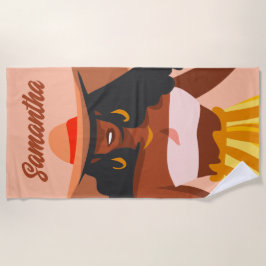 Zwarte Vrouw, Groot Pet, Vacatievormen Strandlaken