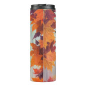 Zwarte Vrouw Heksenval laat kunst achter Thermosbeker (Achterkant)