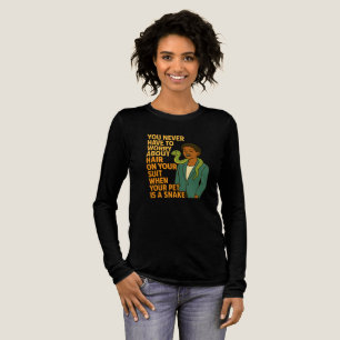 Zwarte vrouw & huis slang – Geen pak haar Grappige Tri-Blend Shirt