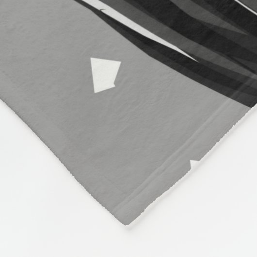 Zwarte Vrouw, Huisplanten, Oranje en grijs Fleece Deken (Hoek)