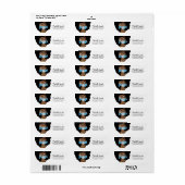 Zwarte Vrouw, klaar voor Pop, Bubblegum, blauw Etiket (Full Sheet)