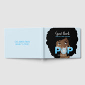 Zwarte Vrouw, klaar voor Pop, Bubblegum, blauw Gastenboek (Volledig)