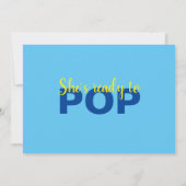 Zwarte Vrouw, klaar voor Pop, Bubblegum, blauw Kaart (Achterkant)