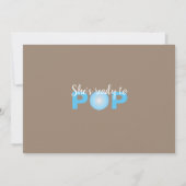 Zwarte Vrouw, klaar voor Pop, Bubblegum, blauw Kaart (Achterkant)