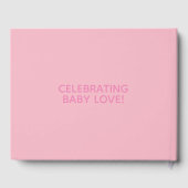 Zwarte Vrouw, klaar voor Pop, Bubblegum, Roze Gastenboek (Achterkant)