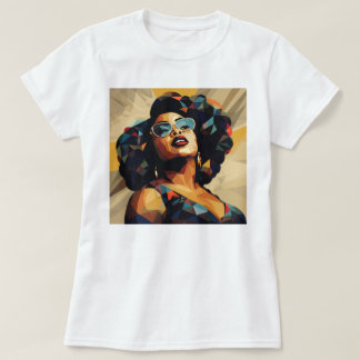 Zwarte vrouw: kubistische kunstenaarschap t-shirt