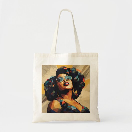 Zwarte vrouw: kubistische kunstenaarschap tote bag (Voorkant)