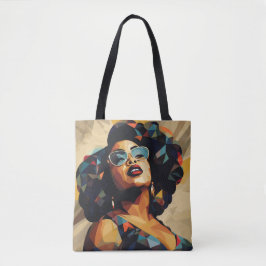 Zwarte vrouw: kubistische kunstenaarschap tote bag