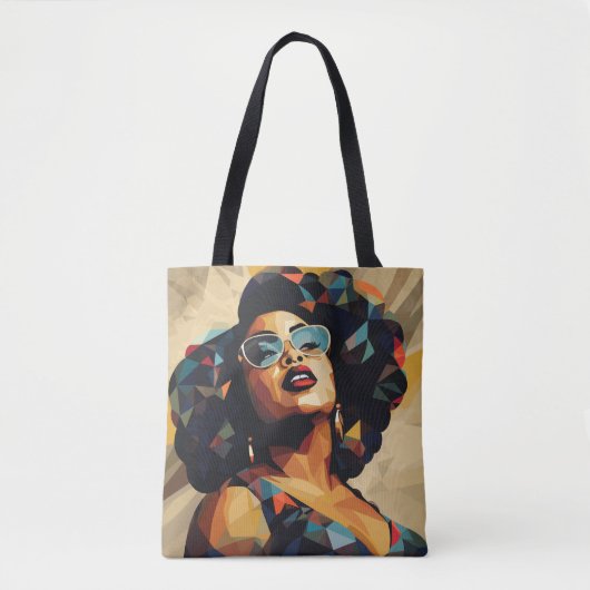 Zwarte vrouw: kubistische kunstenaarschap tote bag (Voorkant)