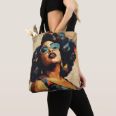 Zwarte vrouw: kubistische kunstenaarschap tote bag (Dichtbij)