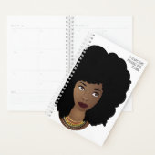 Zwarte vrouw, lijkt altijd onmogelijk tot gedaan planner (Display)