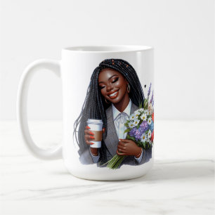Zwarte vrouw melanine zus Afro-Amerikaanse vrouwen Koffiemok