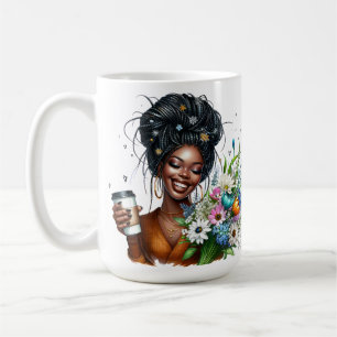 Zwarte vrouw melanine zus Afro-Amerikaanse vrouwen Koffiemok