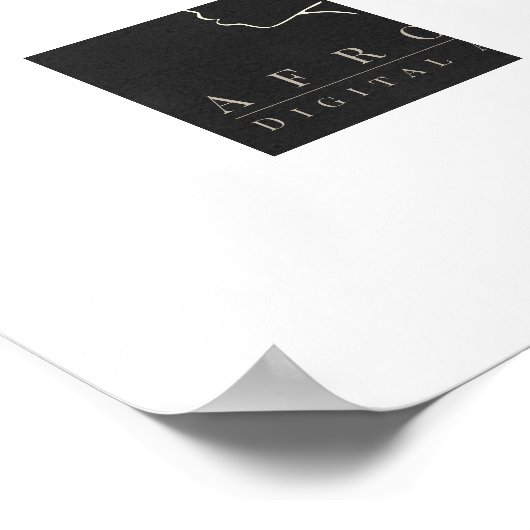 Zwarte vrouw met Afro van Afrika Poster (Hoek)