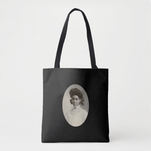 Zwarte vrouw met haarlint tote bag (Voorkant)