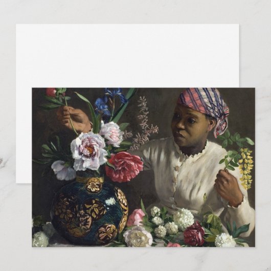 Zwarte Vrouw met pony's | Fré dé ric Bazille (Voorkant / Achterkant)