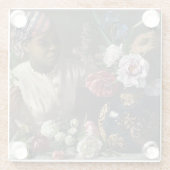 Zwarte Vrouw met pony's | Fré dé ric Bazille Glazen Onderzetter (Achterkant)