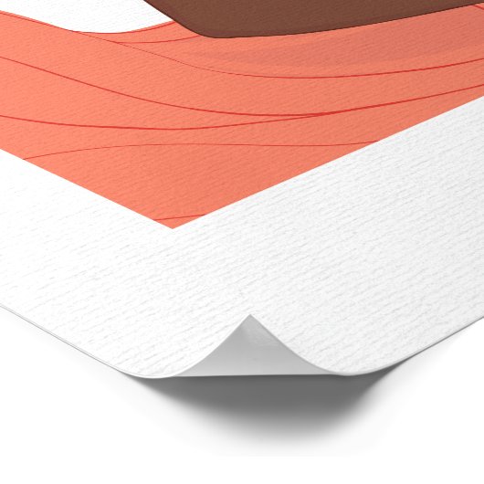 Zwarte Vrouw Moederillustratie aan de Wand Kunst Poster (Hoek)