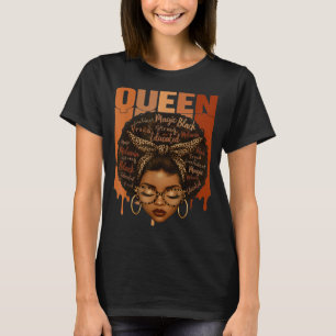 Zwarte Vrouw Opgeleid Sterke Black History Month G T-shirt