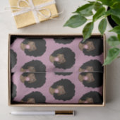 Zwarte Vrouw, Popping Pink Bubble Gum, Licht Paars Tissuepapier (Geschenk)