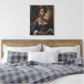 Zwarte Vrouw,  Royalty Canvas Afdruk (Insitu (Slaapkamer))