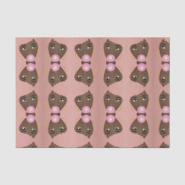 Zwarte Vrouw, Roze Afro, Popping Pink Bubblegum Tissuepapier