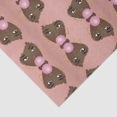 Zwarte Vrouw, Roze Afro, Popping Pink Bubblegum Tissuepapier (Detail)