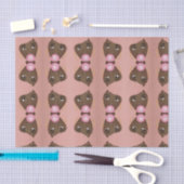 Zwarte Vrouw, Roze Afro, Popping Pink Bubblegum Tissuepapier (Craft)