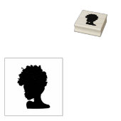 Zwarte Vrouw Rubber Stamp Rubberstempel (Gestempeld)