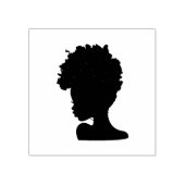Zwarte Vrouw Rubber Stamp Rubberstempel (Afrduk)