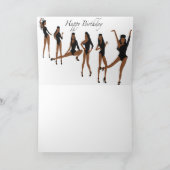 Zwarte Vrouw Verjaardag Kaart (Binnen)