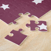 Zwarte Vrouw w/Witte Afro, Bubblegum, Sterren Paar Legpuzzel (Zijkant)