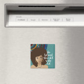 Zwarte vrouw, ze geloofde dat ze het kon, dus deed magneet (Insitu (Vaatwasser))