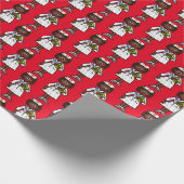 Zwarte vrouwelijke verpleegster cadeauverpakking cadeaupapier (Hoek)