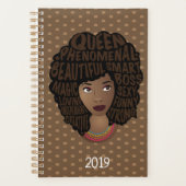 Zwarte vrouwen aanmoedigen | stip van de polka | b planner (Voorkant)