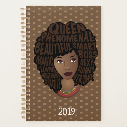 Zwarte vrouwen aanmoedigen | stip van de polka | b planner (Voorkant)