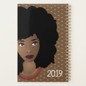 Zwarte vrouwen aanmoedigen | stip van de polka | b planner (Achterkant)