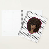 Zwarte vrouwen aanmoedigen | Zwart-witte stippen Planner (Display)