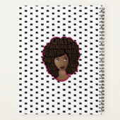 Zwarte vrouwen aanmoedigen | Zwart-witte stippen Planner (Achterkant)