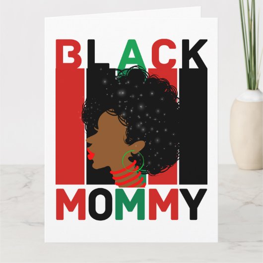 Zwarte vrouwen Afrikaanse Amerikaanse melanine sis Kaart (Voorkant)