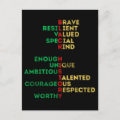 Zwarte vrouwen Afro-Amerikaanse melanine vrouwen s Feestdagenkaart (Voorkant)