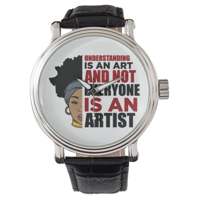 Zwarte vrouwen Afro-Amerikaanse melanine vrouwen s Horloge (Voorkant)
