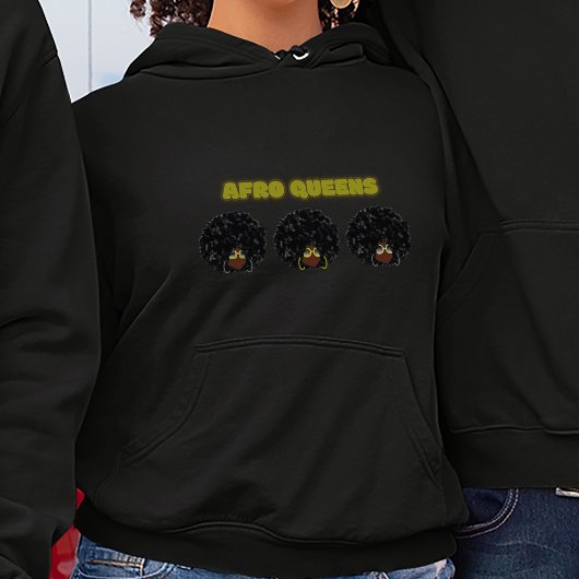 Zwarte vrouwen, Afro Queens - Vrouwen Hoodie